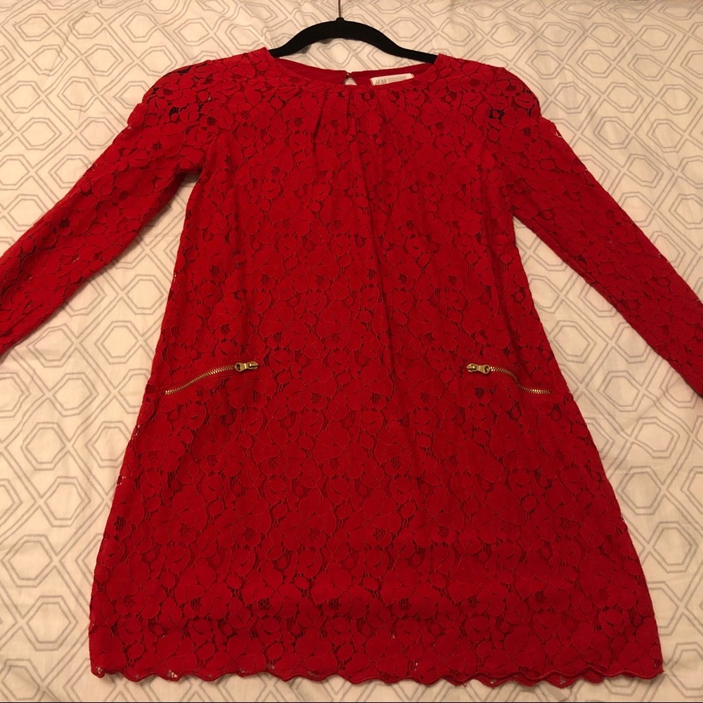H&M Red Lace Dress